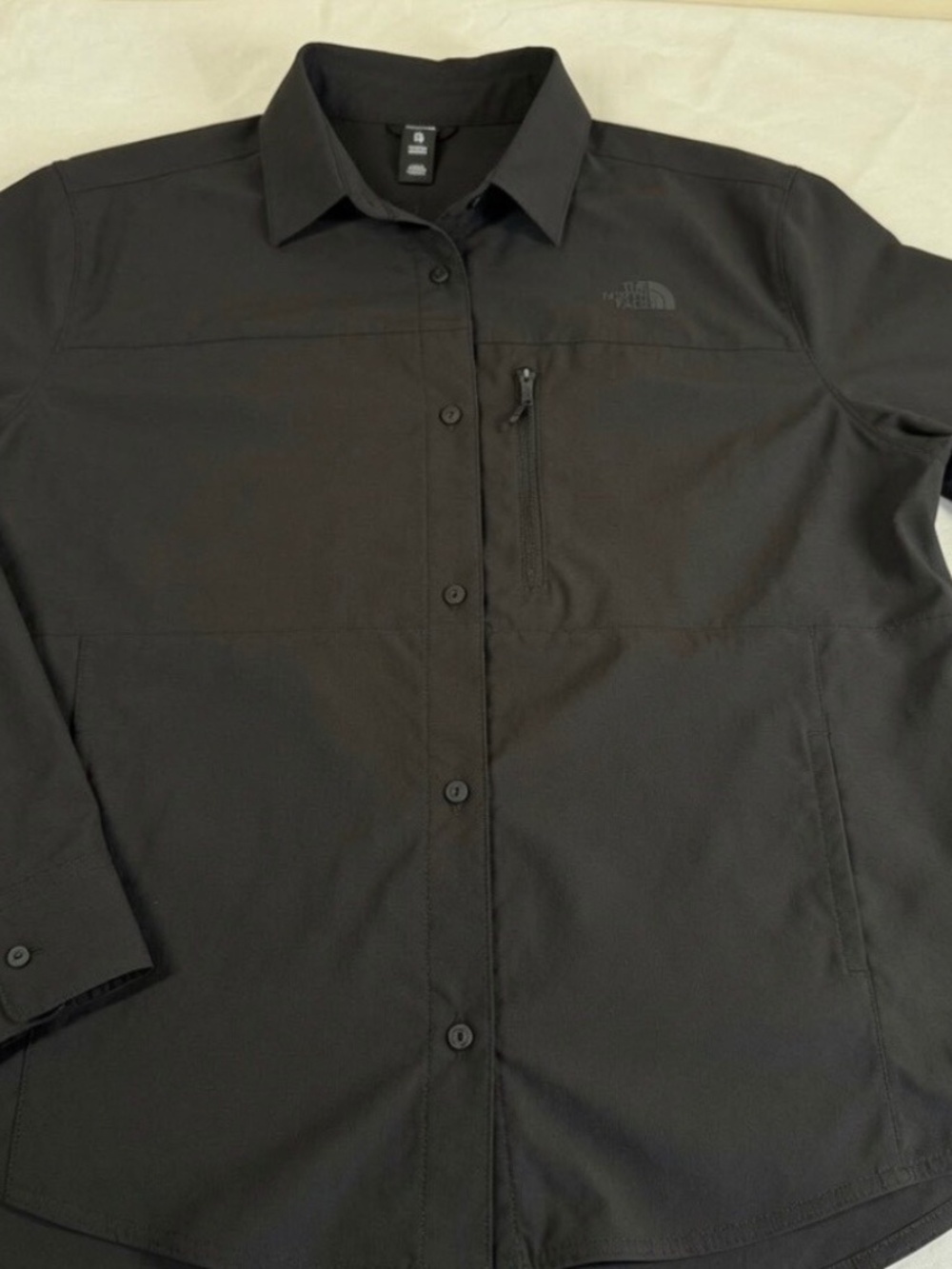 Women's North Face Button Up Long Sleeve Jacket/Button Up Shirt Size XL - Black